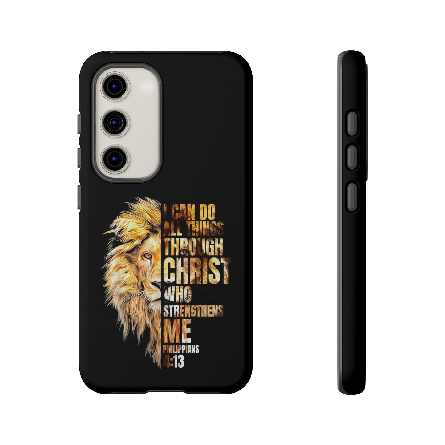 Inspirational Lion  Samsung Phone Case, Strength & Faith, Christian Accessories