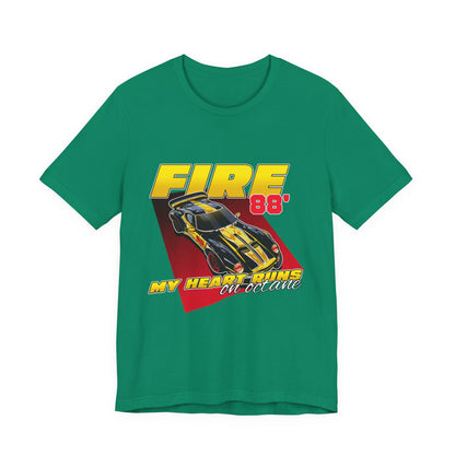 Camiseta de manga corta unisex My Heart Runs On Octane 