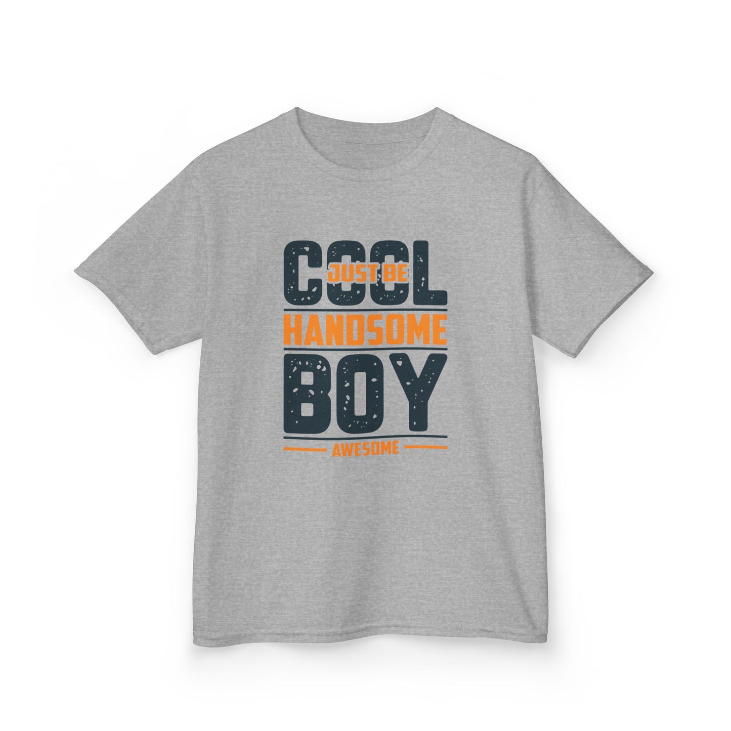 Cool Handsome Boy Kids Tee - Fun Heavy Cotton T-Shirt for Boys