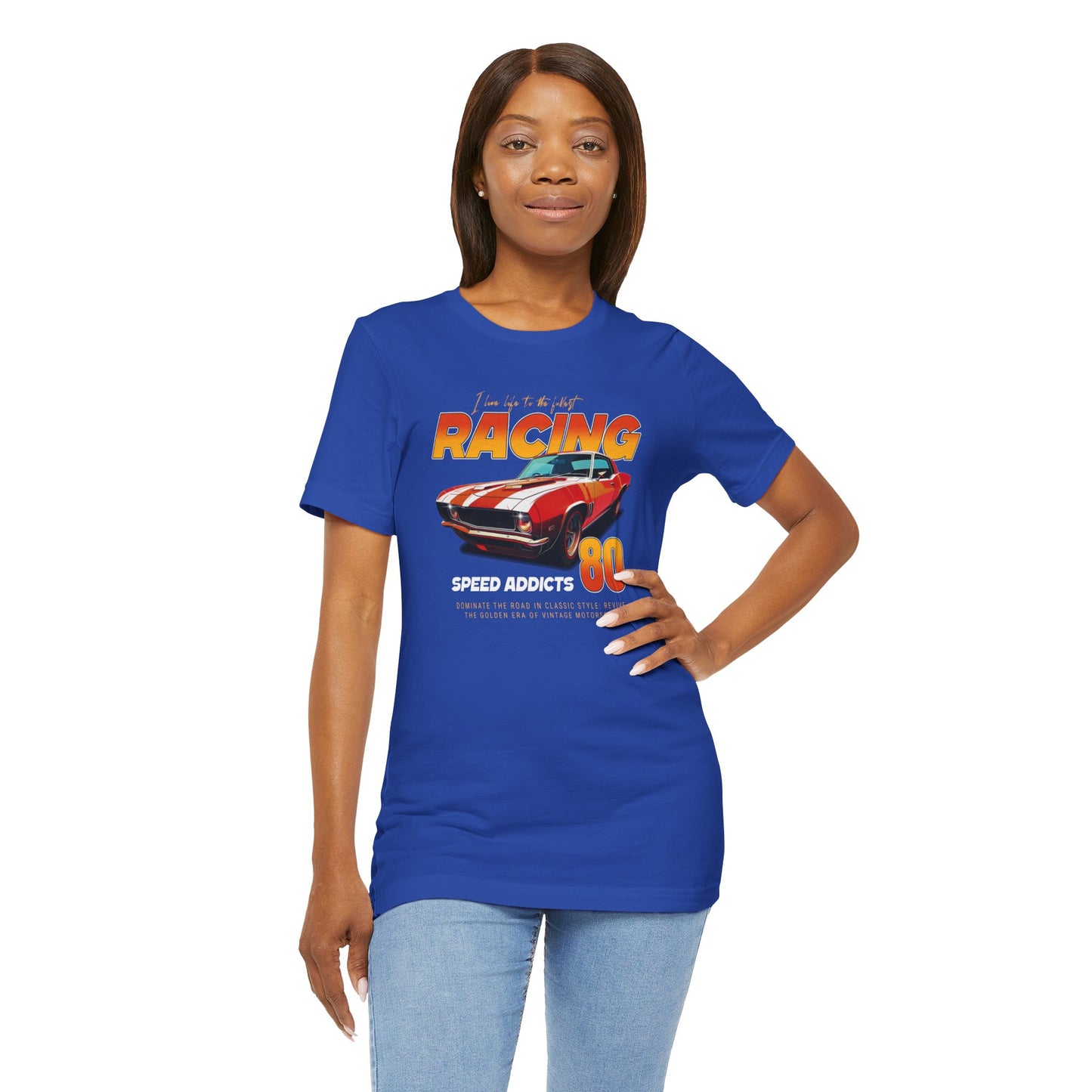 I Live Life To The Fullest Racing Speed Addicts Unisex Jersey Short Sleeve Tee