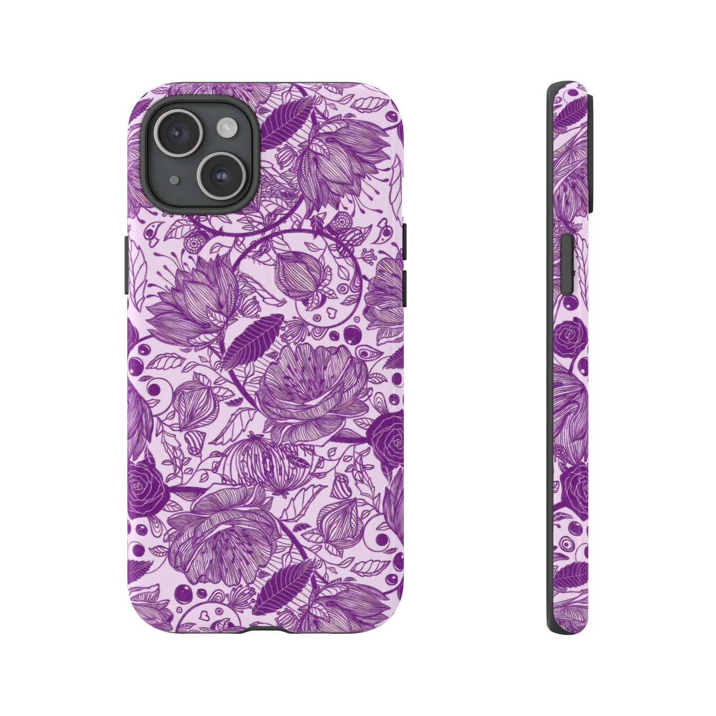 Graphical Garden: Purple Edition iPhone Tough Cases