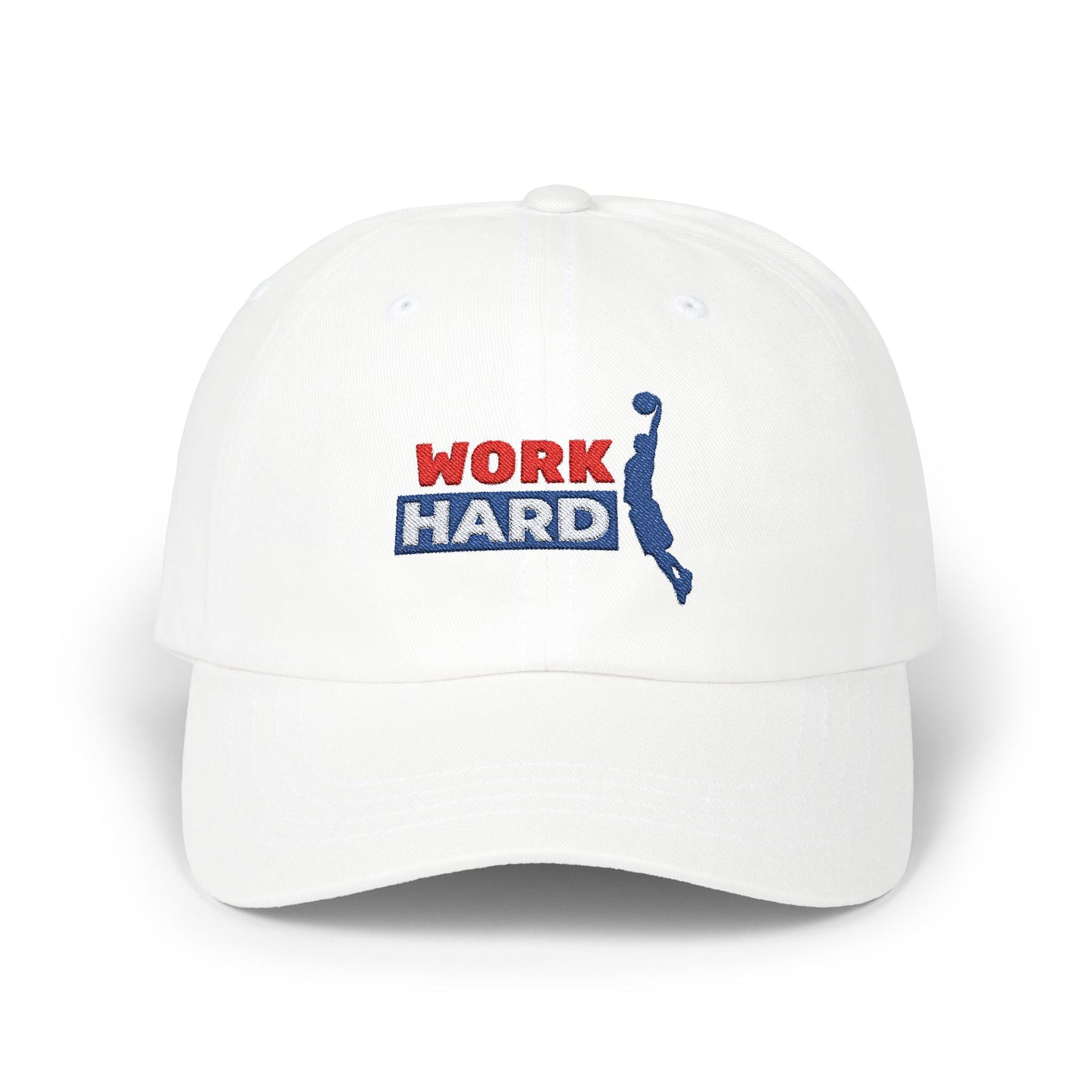 Work Hard Classic Dad Cap / embroidered