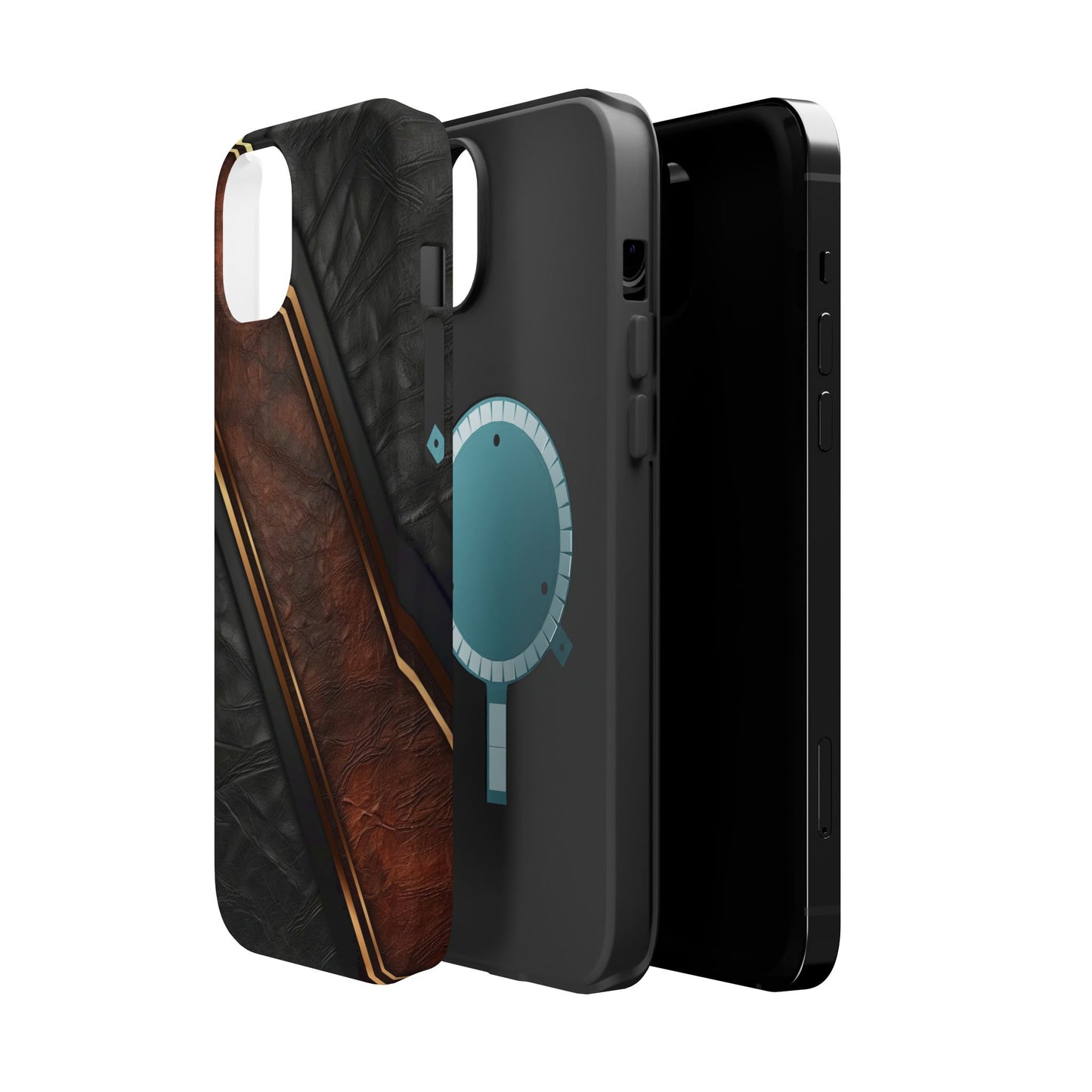 Stylish Leather Texture Magnetic Tough Cases