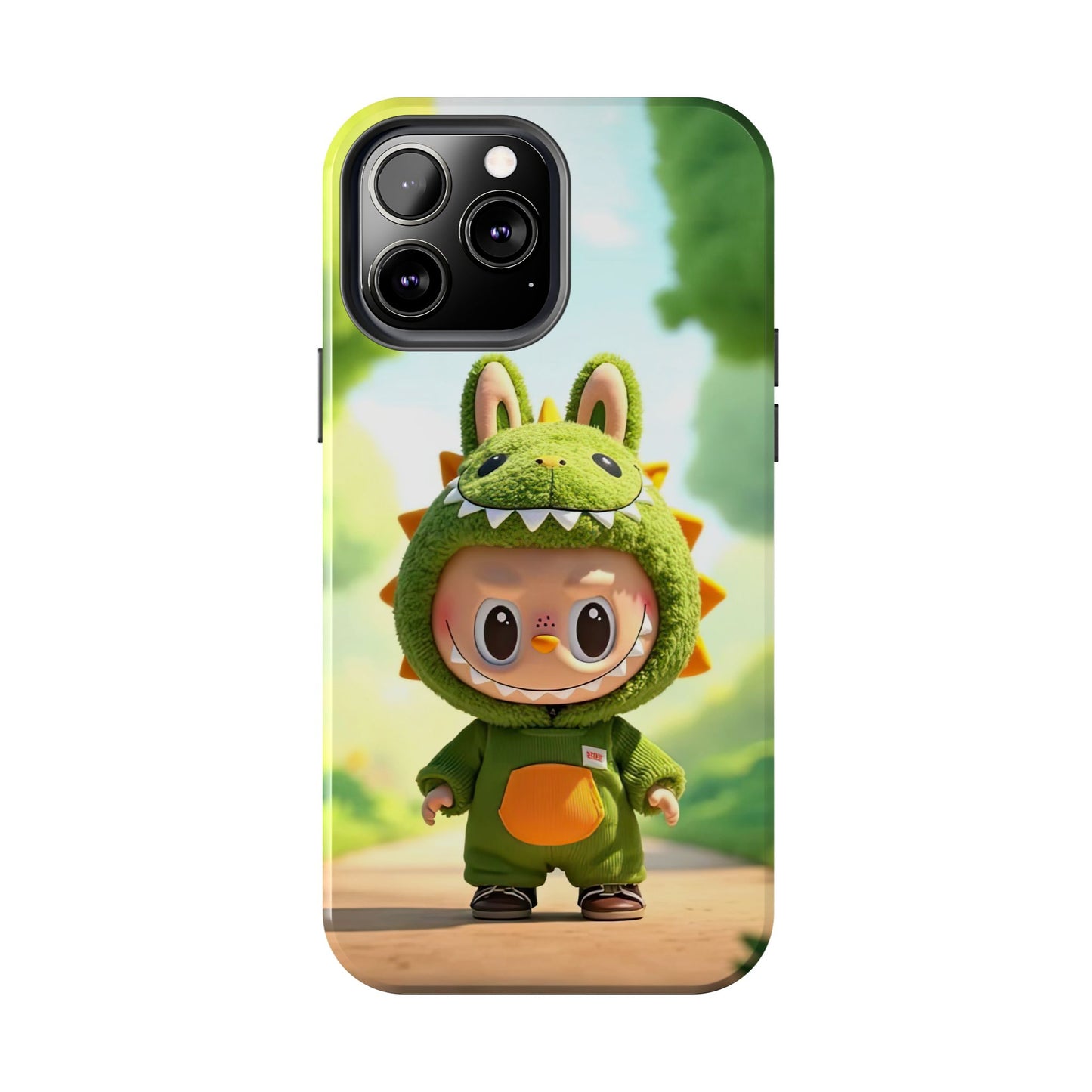 The Monsters Tough Case for iPhone Models – Playful Dinosaur Design, Dual Layer Protective Cover, Fun Mobile Accessory