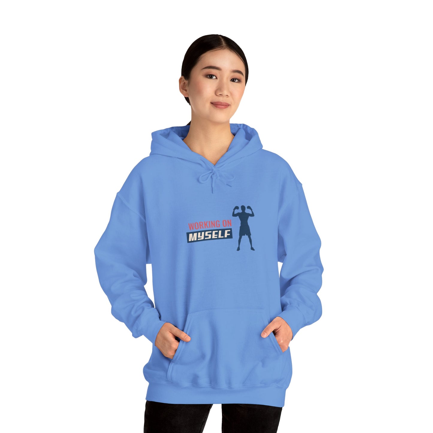 Working On Myself Unisex Heavy Blend™ Hooded Sweatshirt