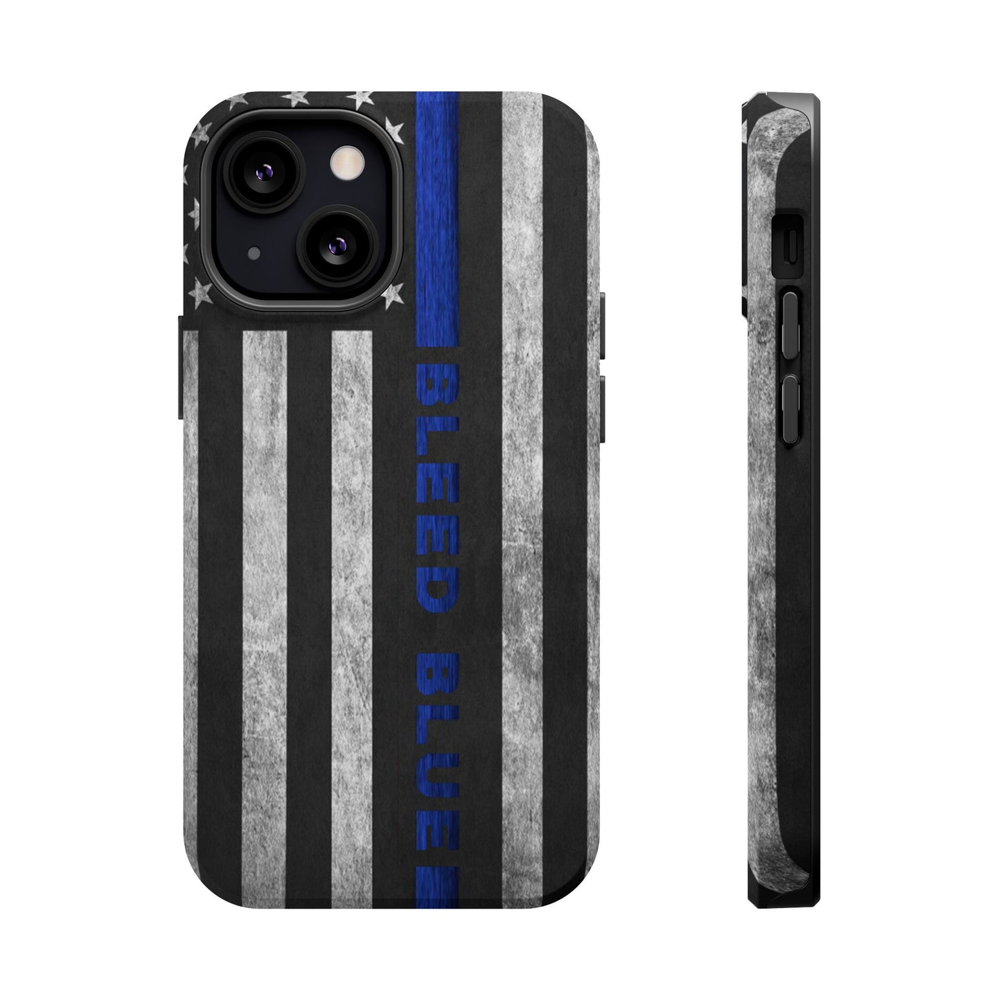 Police Magnetic Phone Cases, Bleed Blue