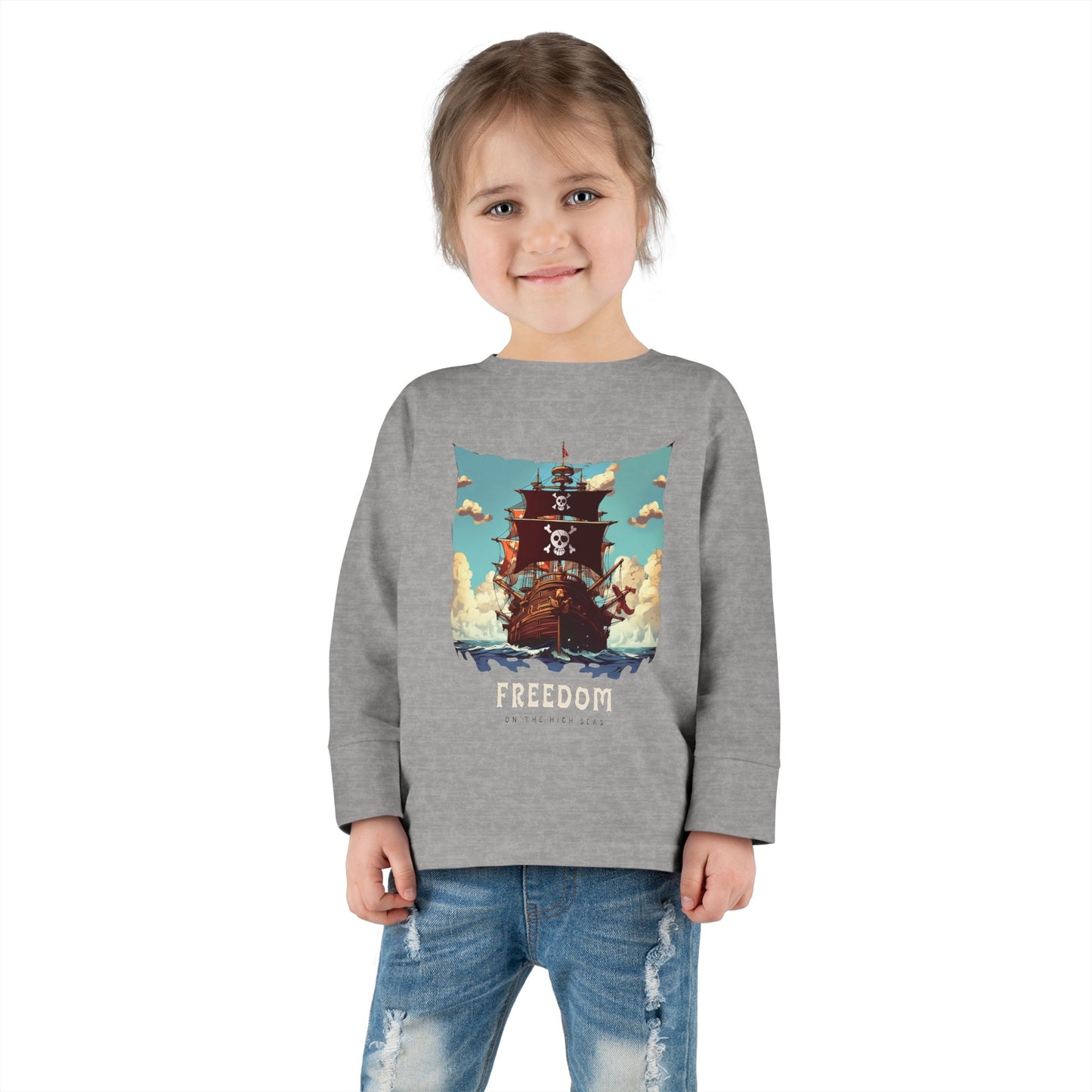 Freedom On The High Seas Toddler Long Sleeve Tee