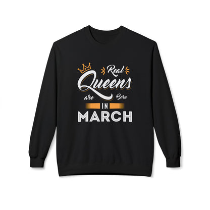 Custom Birthday Sweatshirt —"Real Queens Are Born in..." Gift for Her
