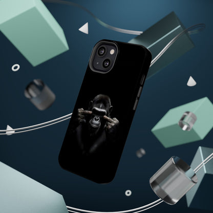 Edgy Gorilla Magnetic iPhone Case, Unique Cell Phone Cover