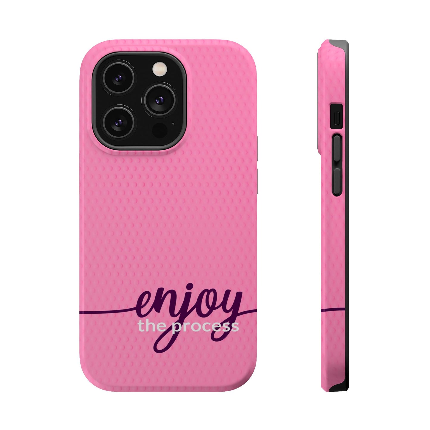 Enjoy the Process Magnetic Case - Motivational Pink Phone Cover for Women