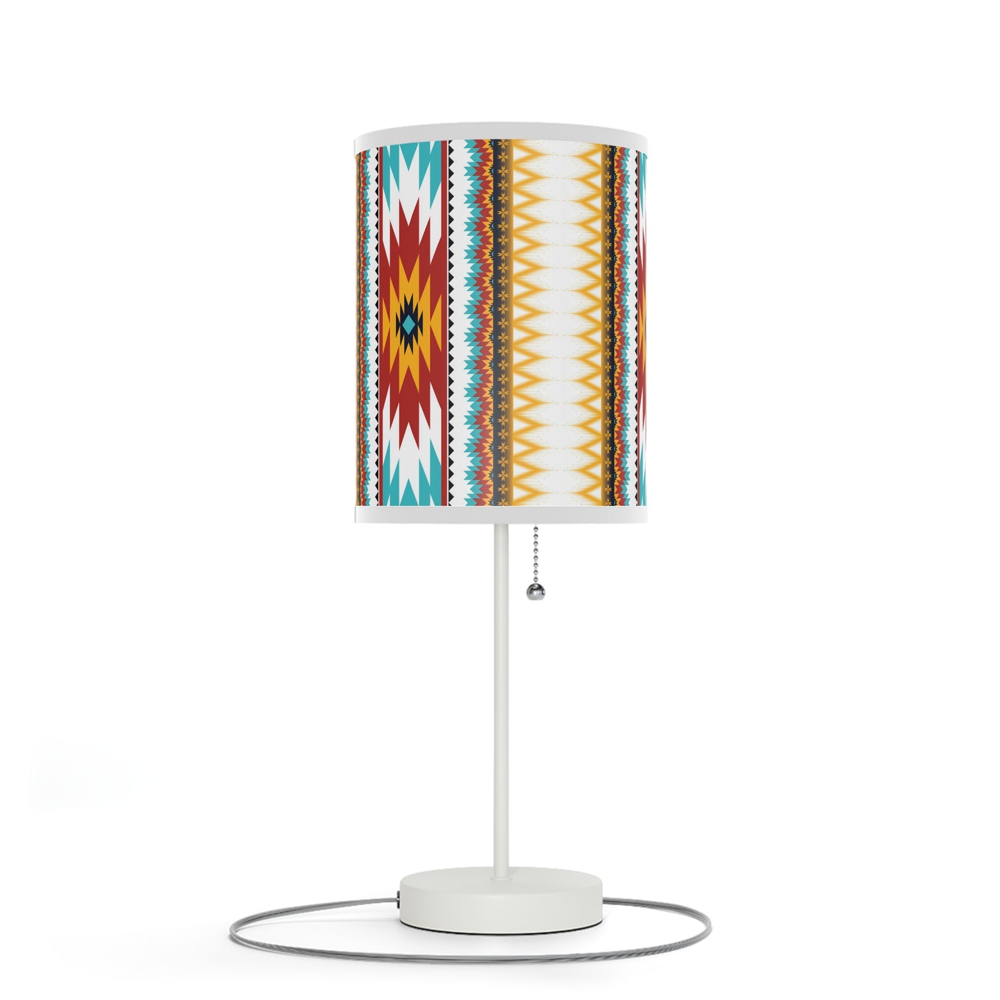 Tribal Threads Lamp on a Stand, US|CA plug / White