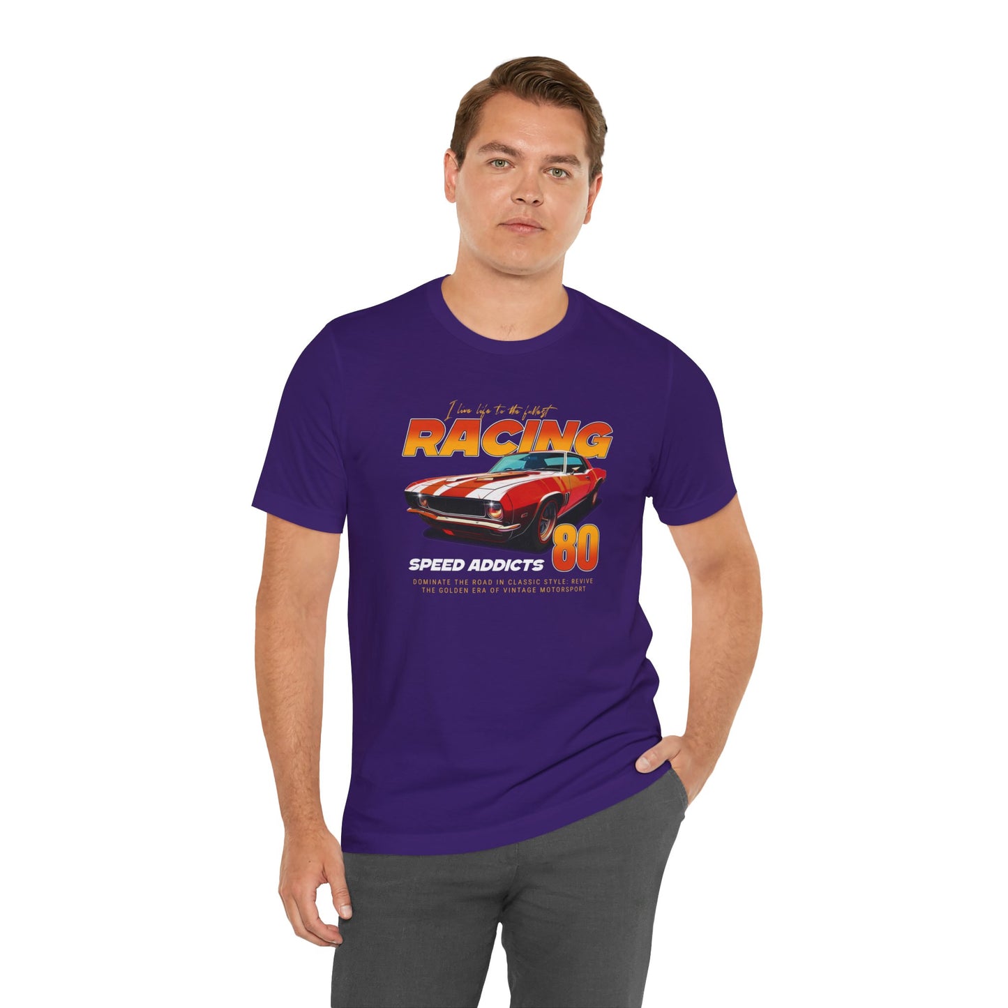 I Live Life To The Fullest Racing Speed Addicts Unisex Jersey Short Sleeve Tee