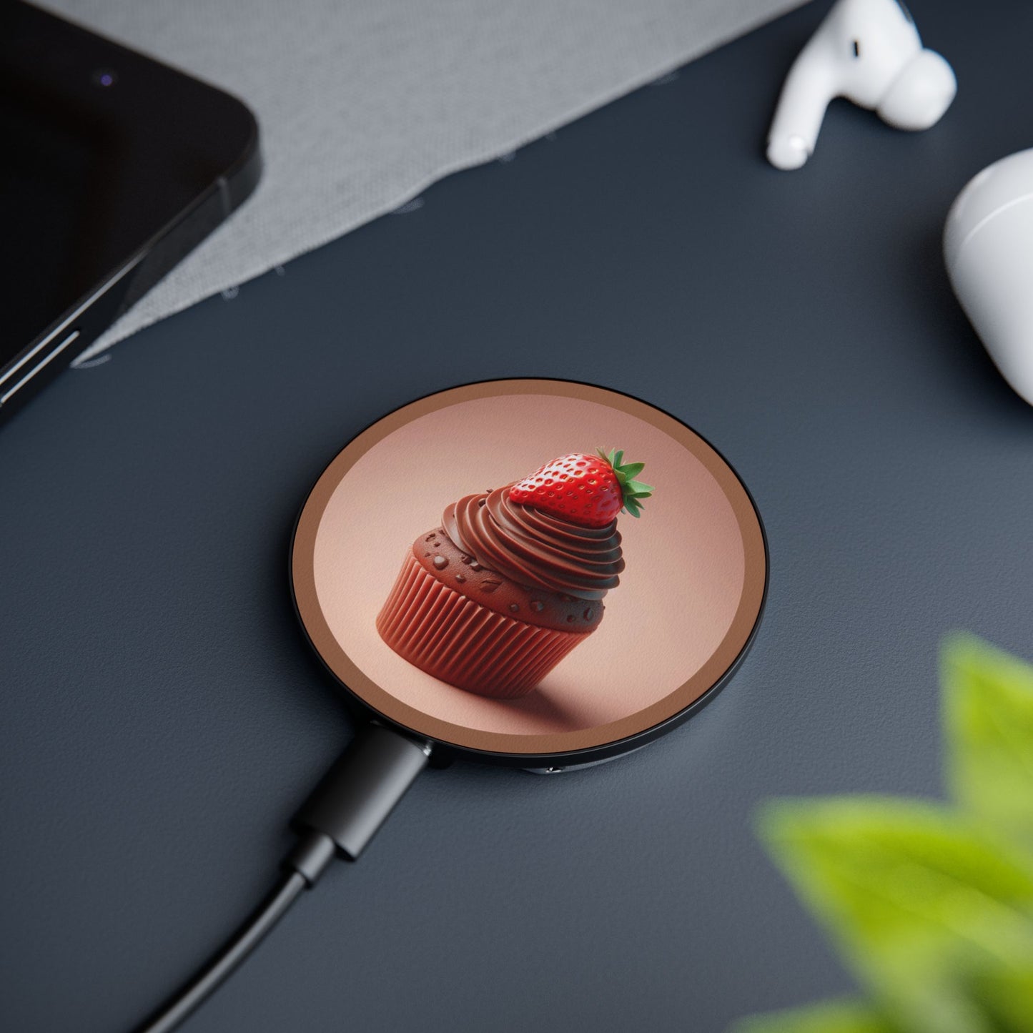 Chocolate Cupcake Magnetic Induction Charger