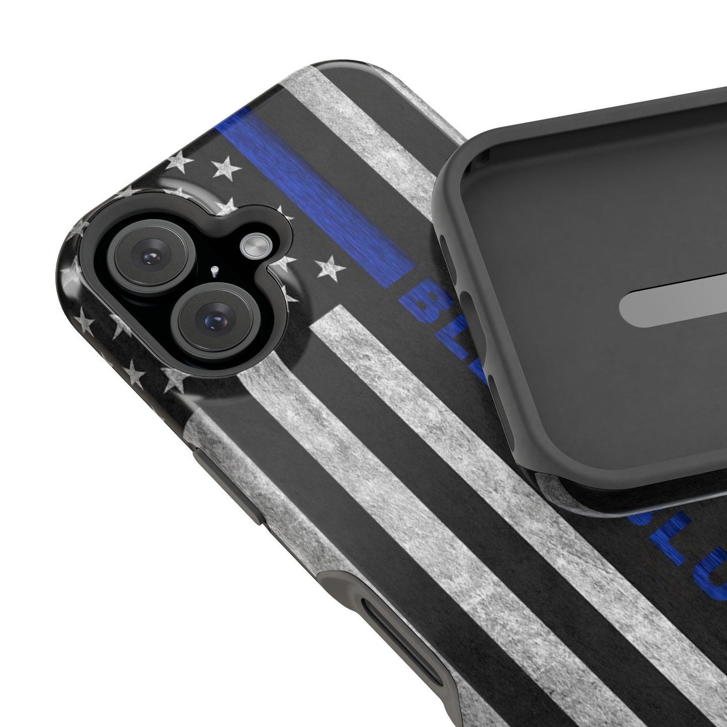 Police Magnetic Phone Cases, Bleed Blue