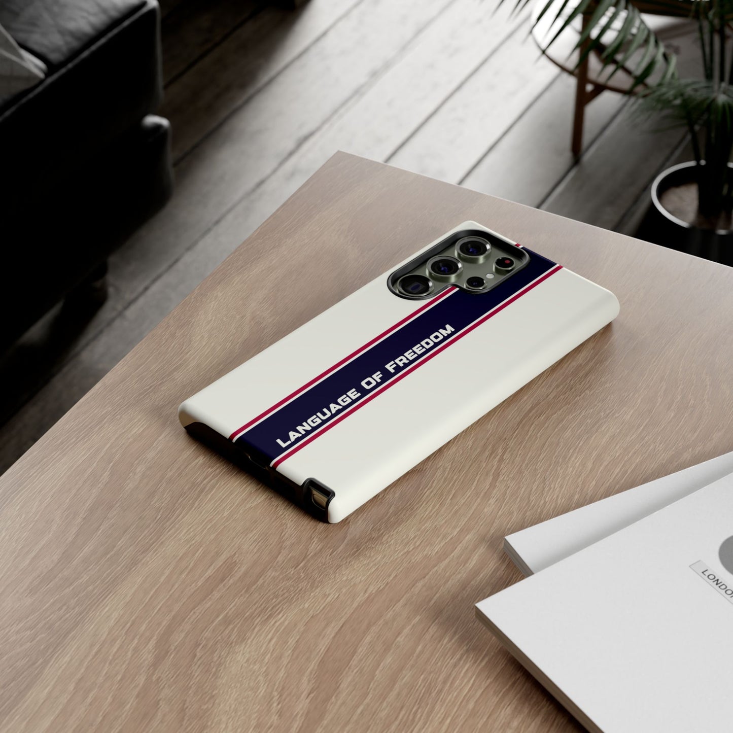 Language of Freedom Tough Case – Minimalist Design