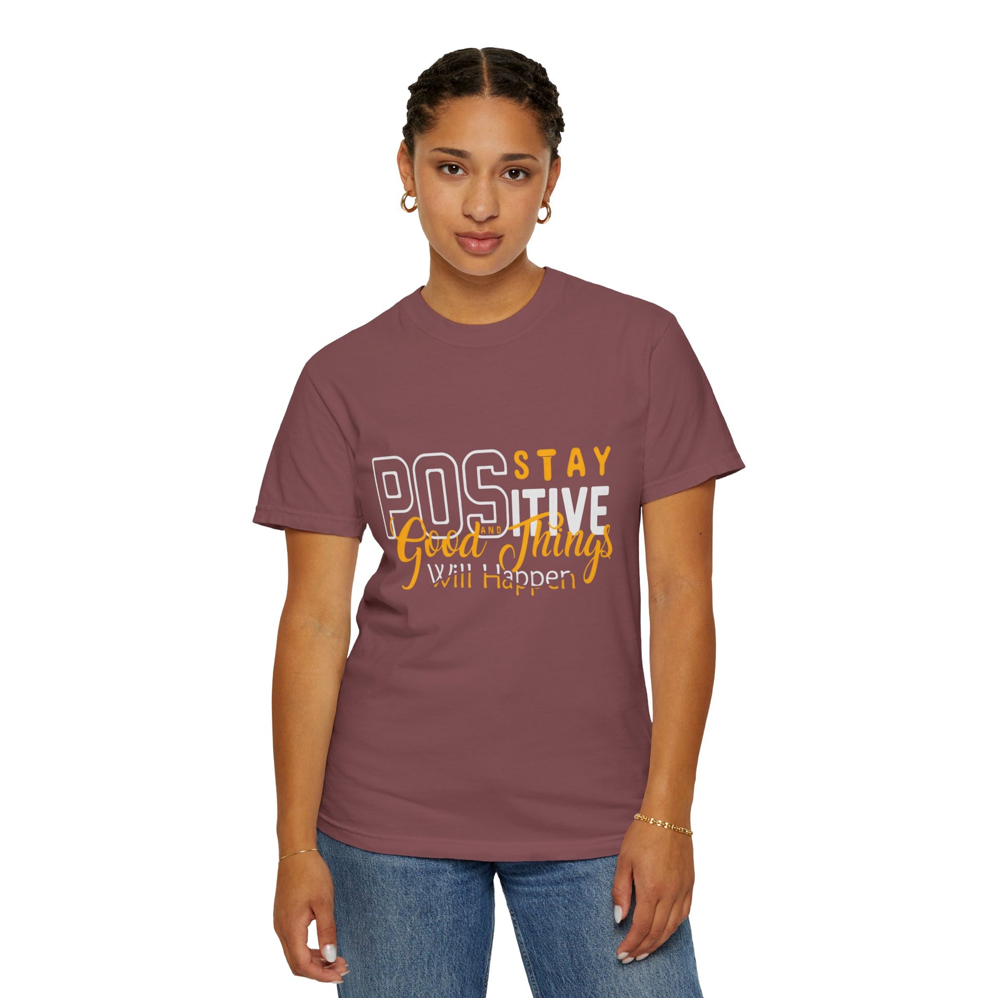 Unisex Positive Vibe T-Shirt - Stay Positive Good Things Will Happen