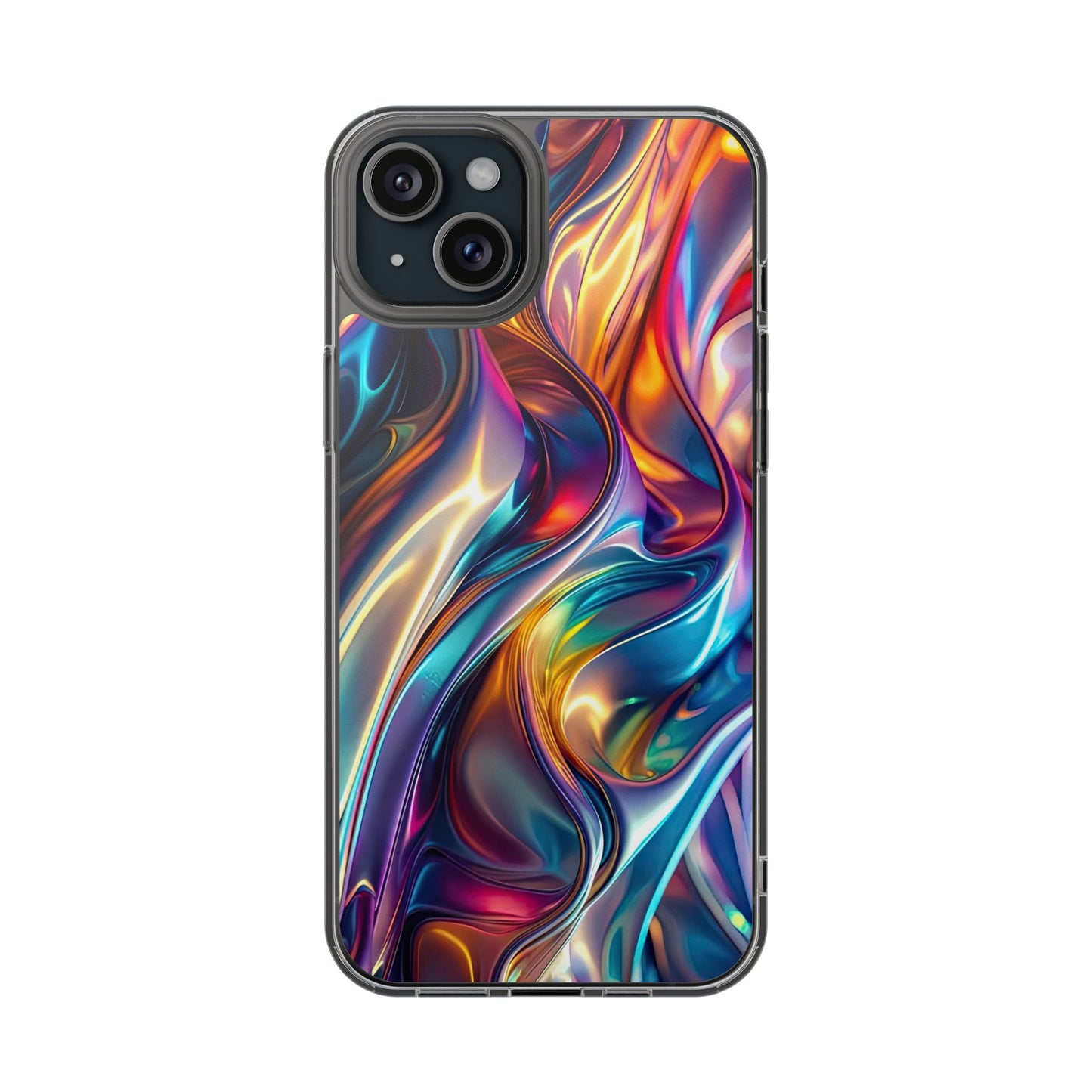 Colorful Clear Case for iPhone – Abstract Art Design