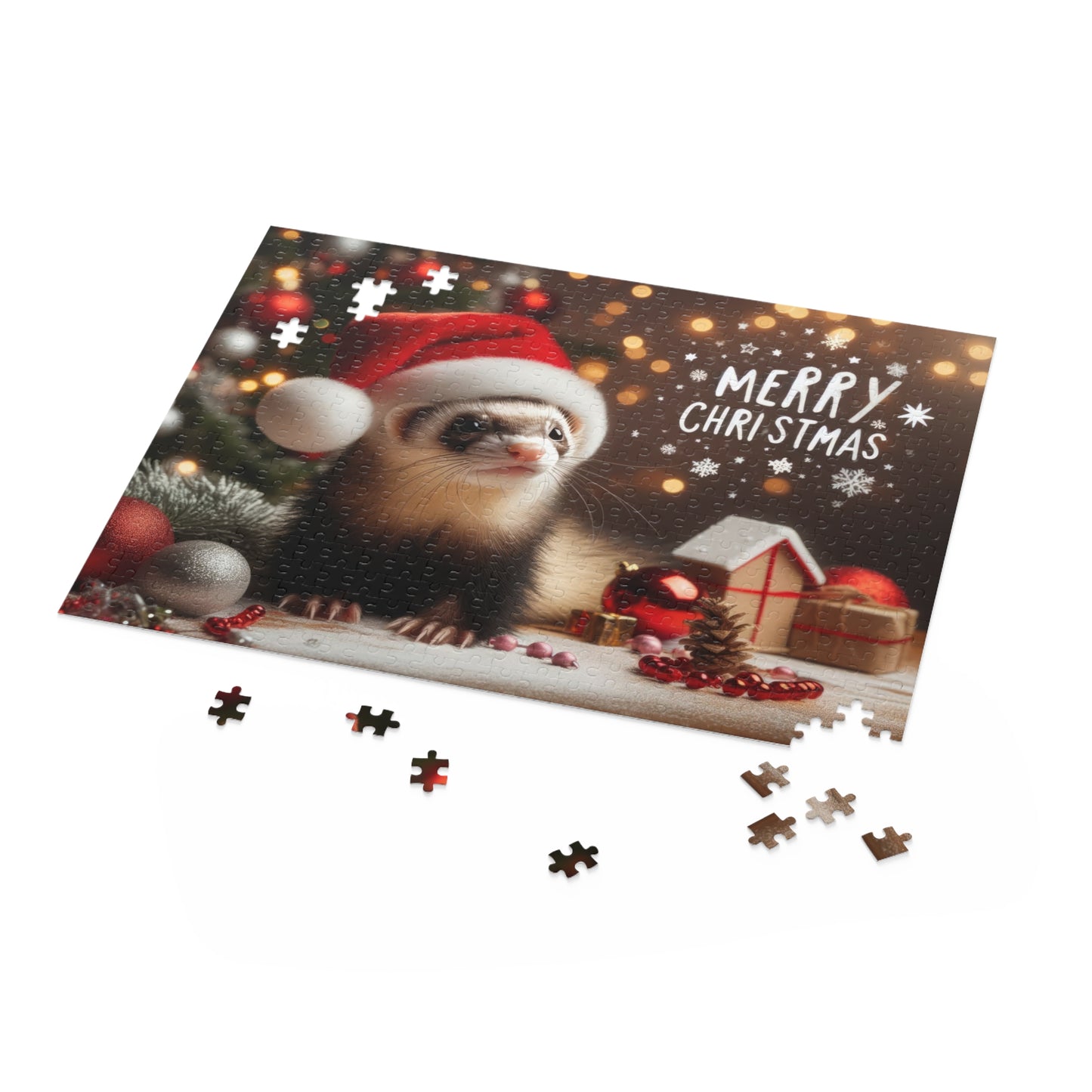 Christmas Ferret Puzzle (120, 252, 500-Piece)