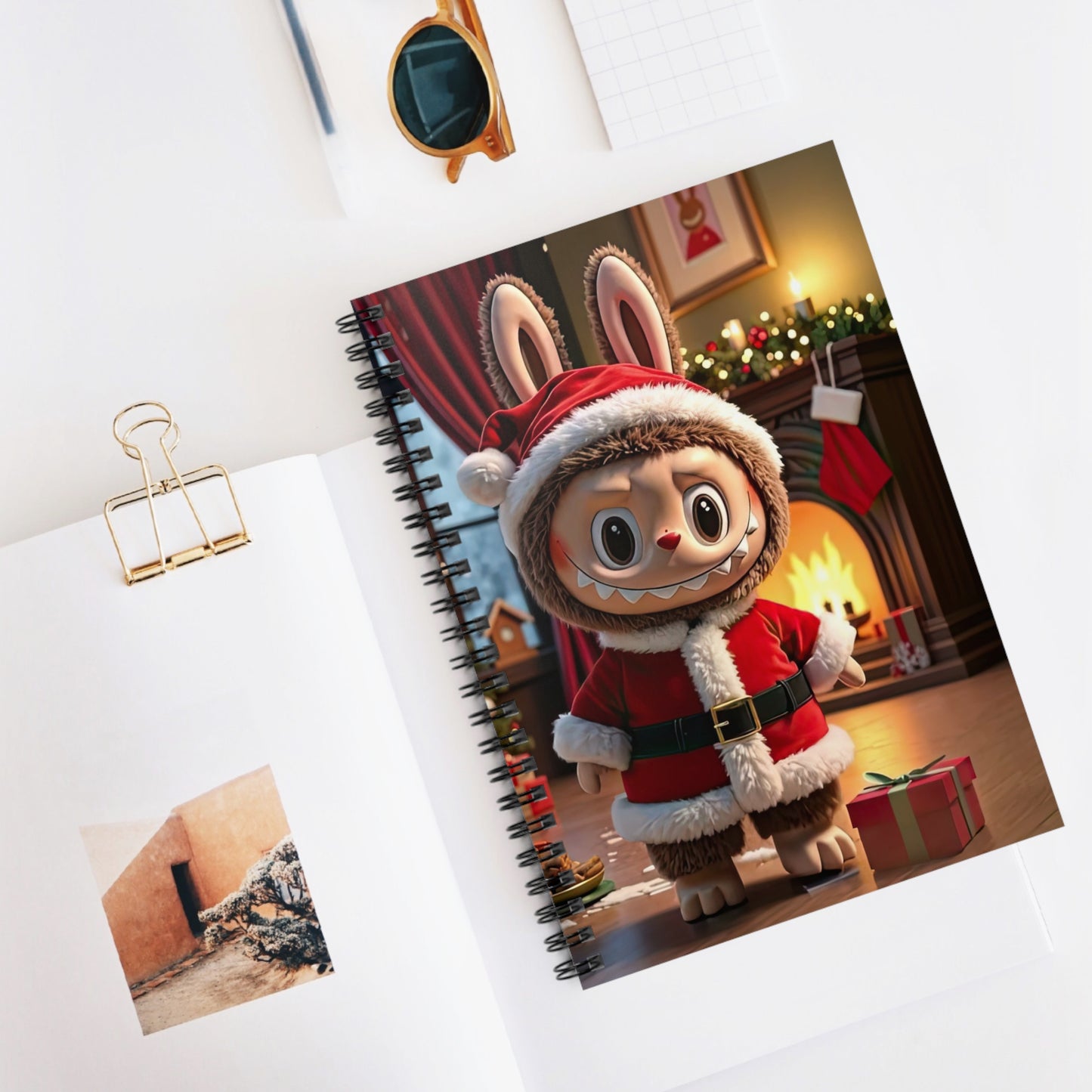 The Monsters Christmas Spiral Notebook 6” x 8” – Holiday Planning Journal