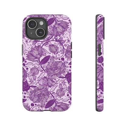 Graphical Garden: Purple Edition iPhone Tough Cases