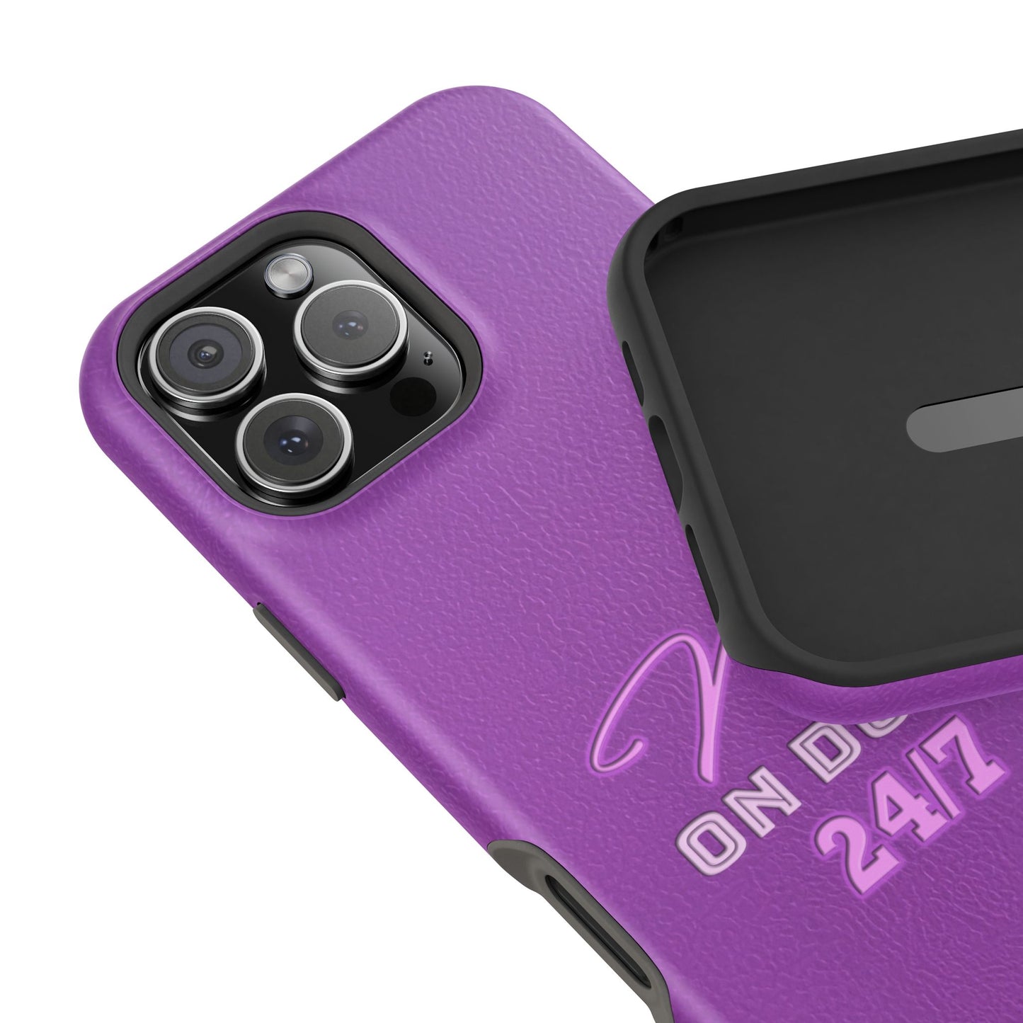Mom On Duty Impact-Resistant Case, Purple Case for Mothers