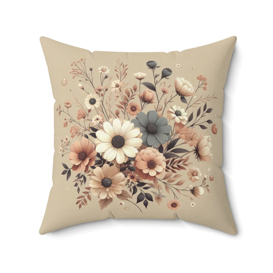 Cozy Pastels Spun Polyester Square Pillow