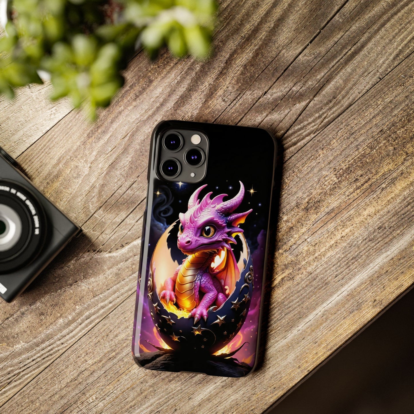 Fantasy Baby Dragon Slim Phone Case, Gift for Dragon Lovers