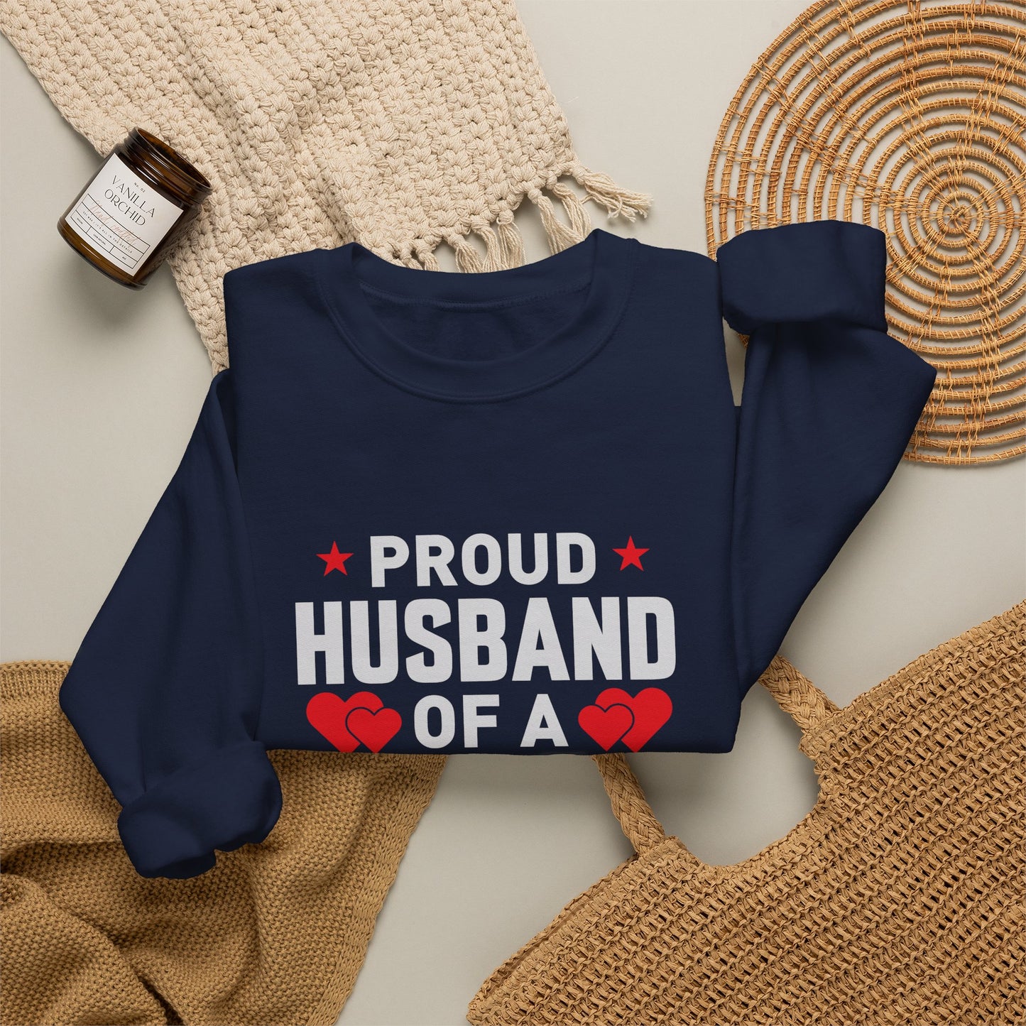 Proud Husband Crewneck Sweatshirt - Gifts for Him