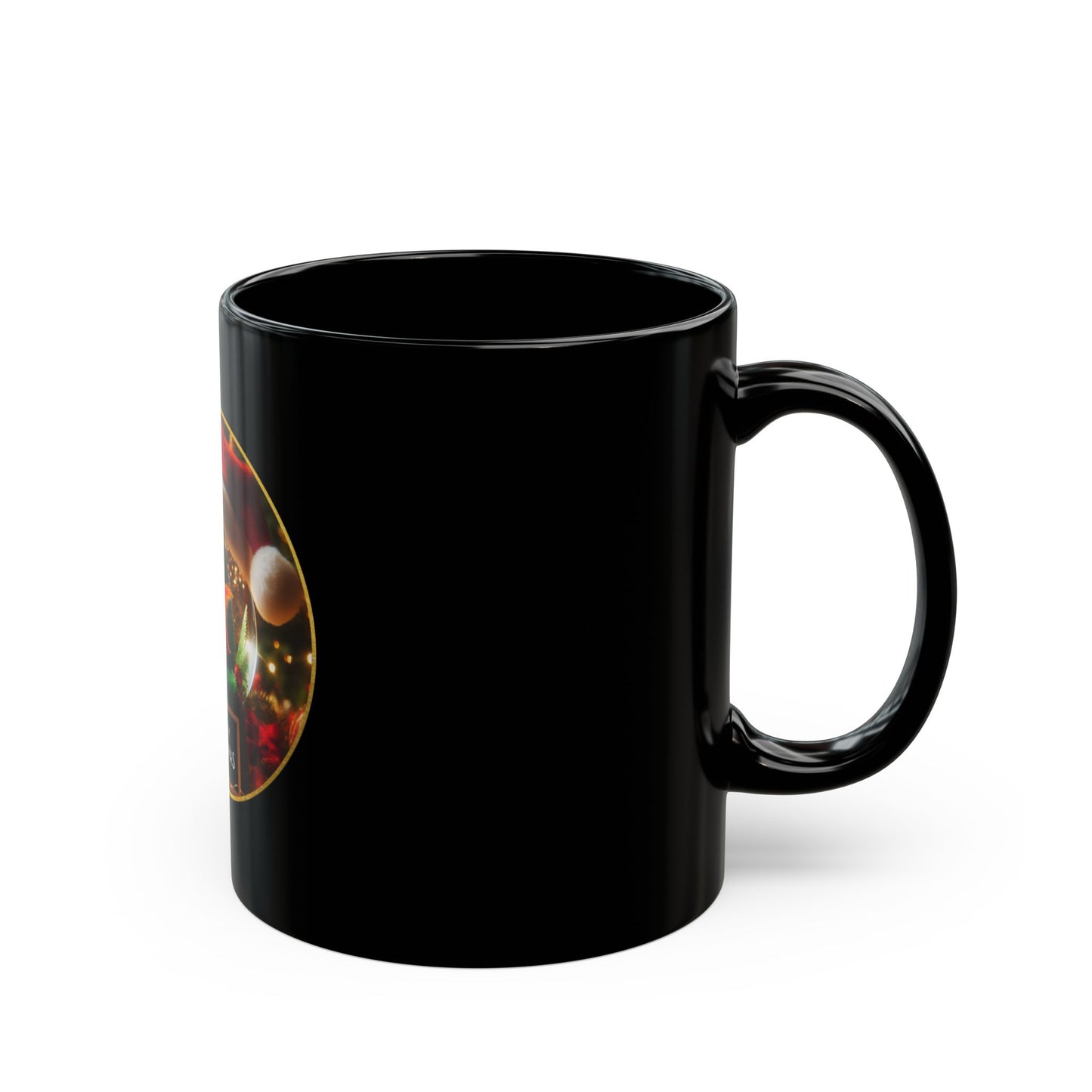 Fin-tastic Santa Black Mug - 11oz, 15oz