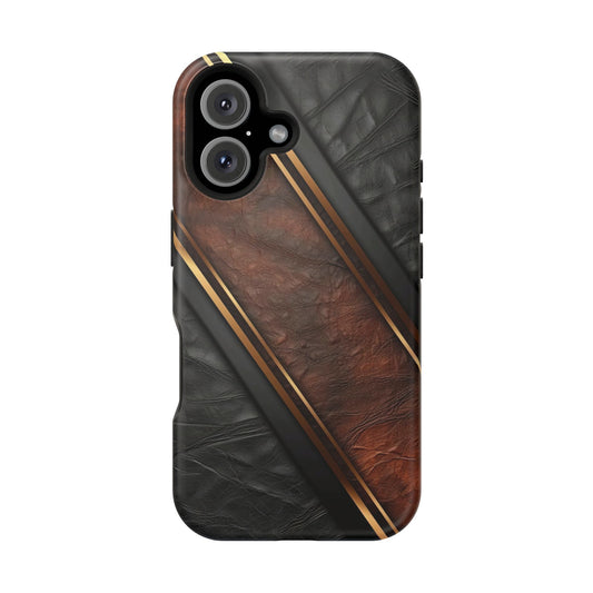 Stylish Leather Texture Magnetic Tough Cases