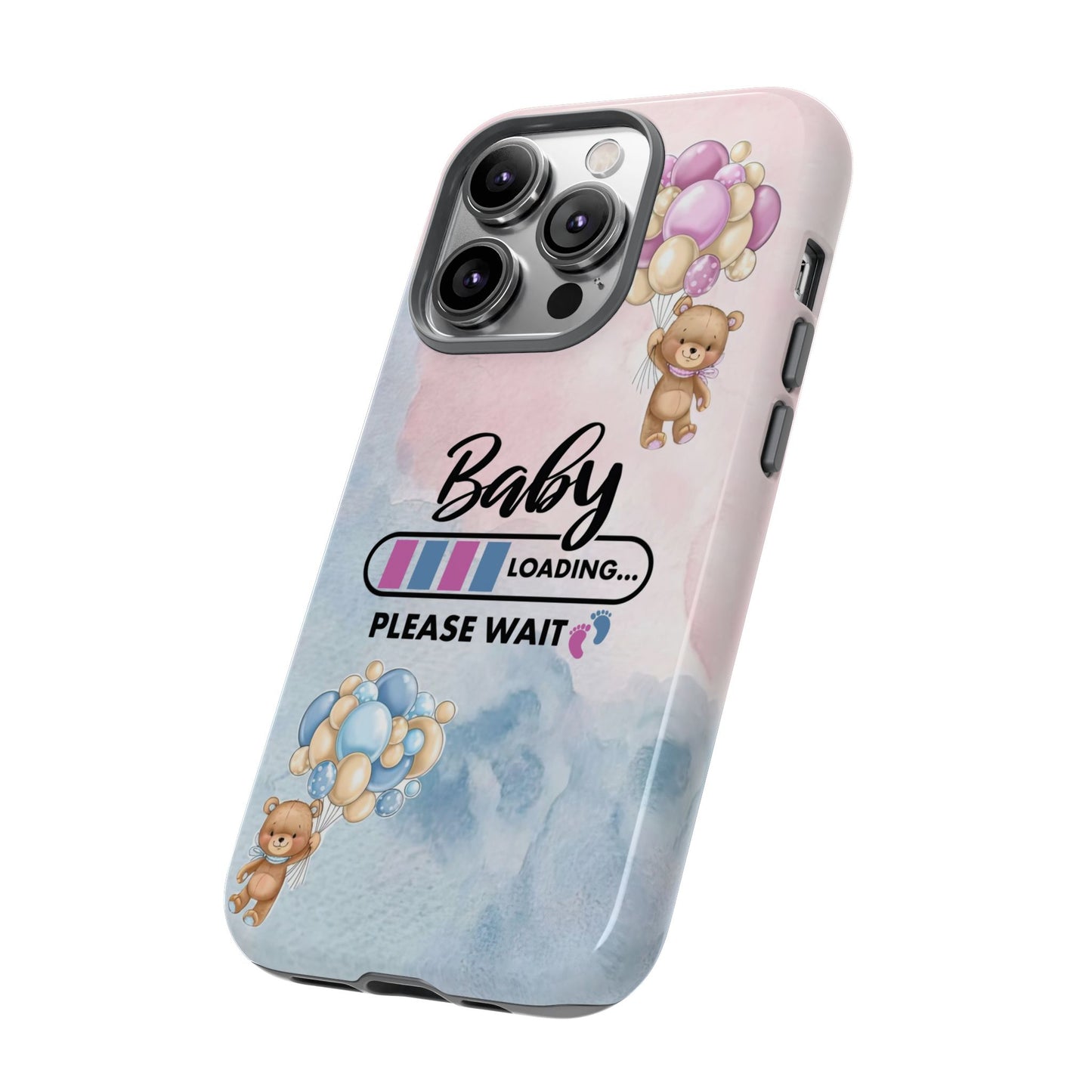 Cute Baby Loading Phone Case for iPhone - Maternity Cover for Pregnancy Reveal or Baby Shower