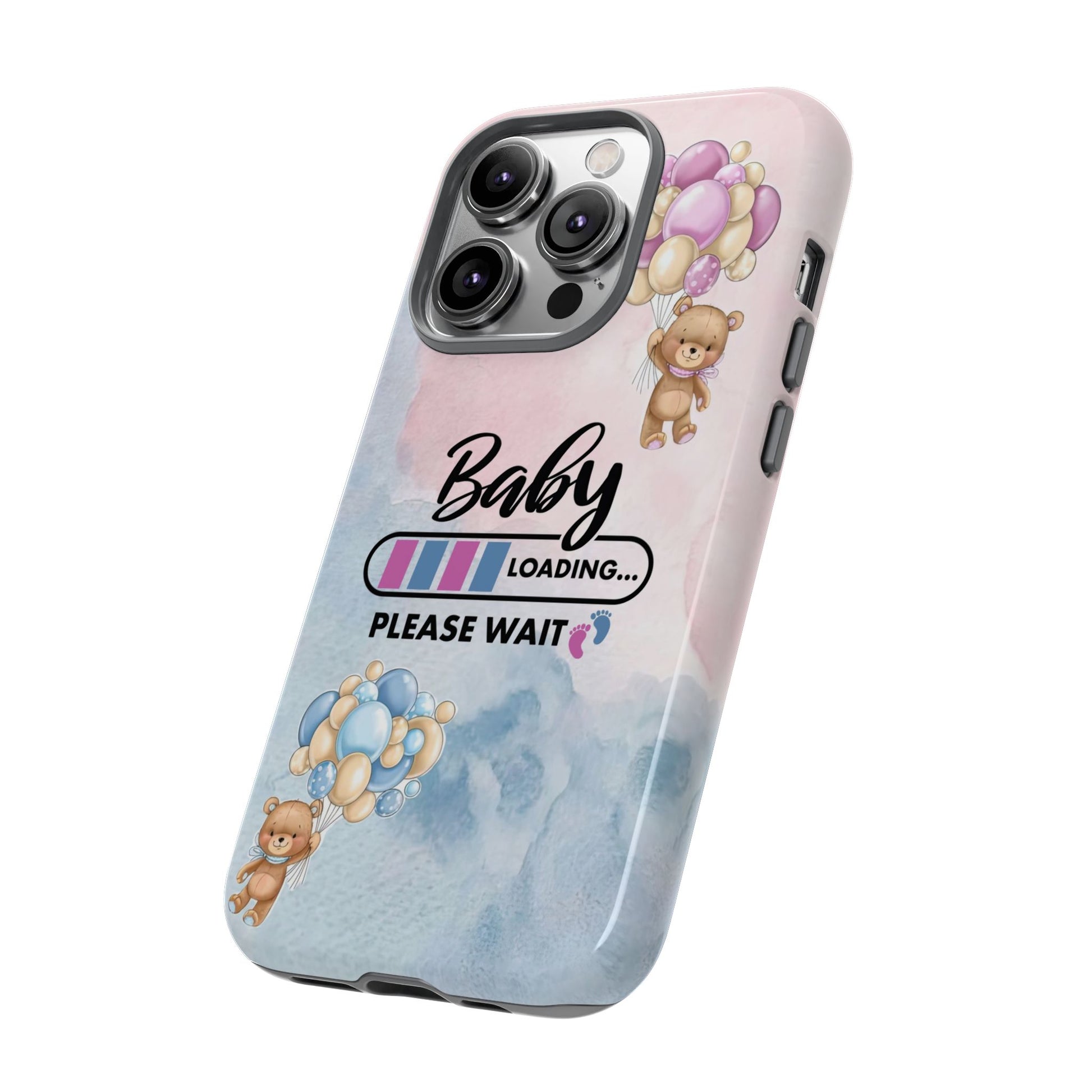 Cute Baby Loading Phone Case for iPhone - Maternity Cover for Pregnancy Reveal or Baby Shower