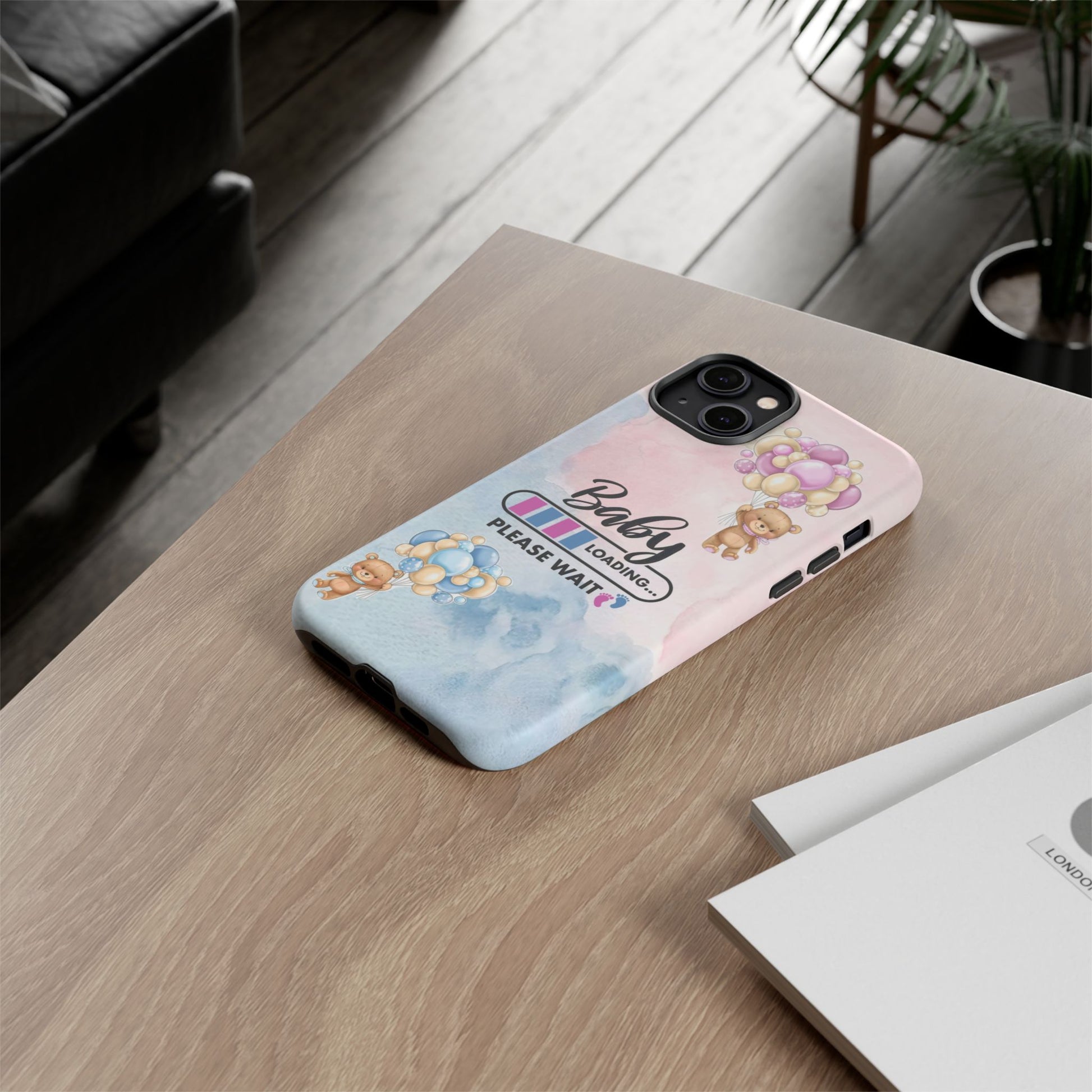 Cute Baby Loading Phone Case for iPhone - Maternity Cover for Pregnancy Reveal or Baby Shower