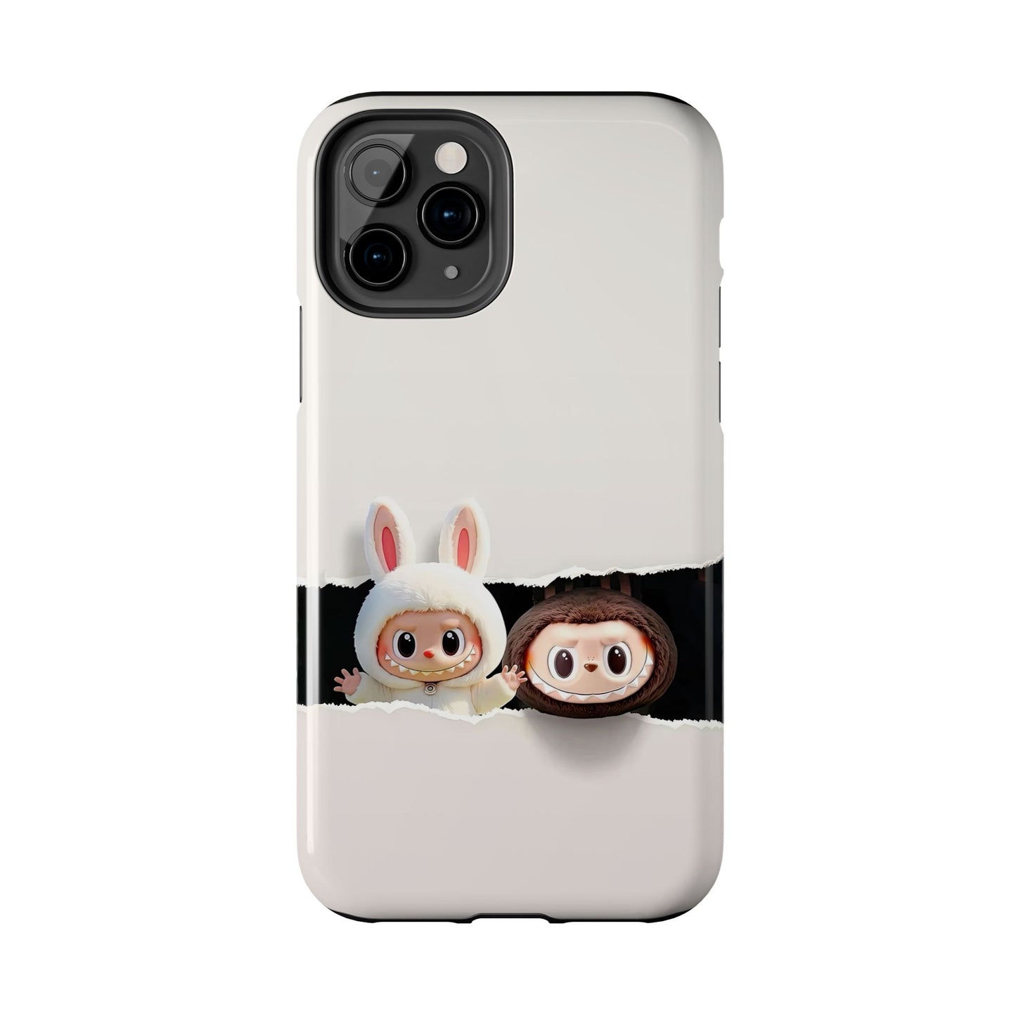 The Monsters Tough Case for iPhone Models and Variations – Dual Layer Protective Cover, Playful Design, Cute Mobile Accessory