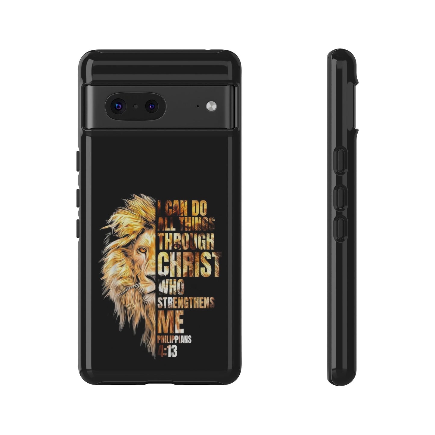 Inspirational Lion  Google Pixel Phone Case, Strength & Faith, Christian Accessories