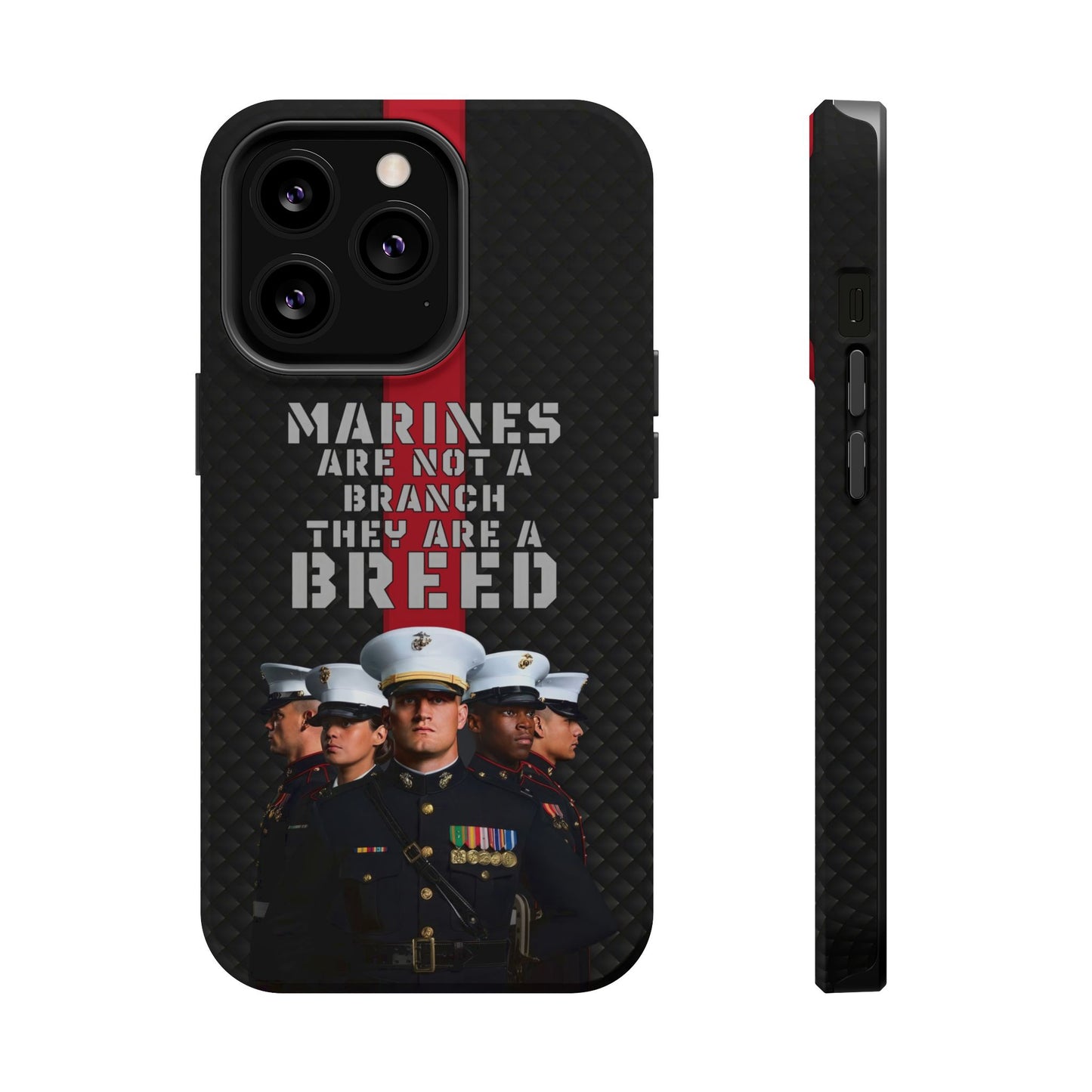 Marines Magnetic Tough Case - "Not a Branch, a Breed" Military iPhone Cover