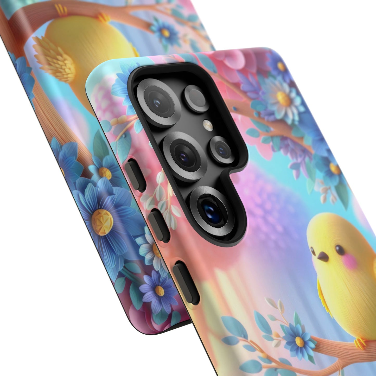 Colorful Bird Samsung Phone Case, Spring Vibe Mobile Shell