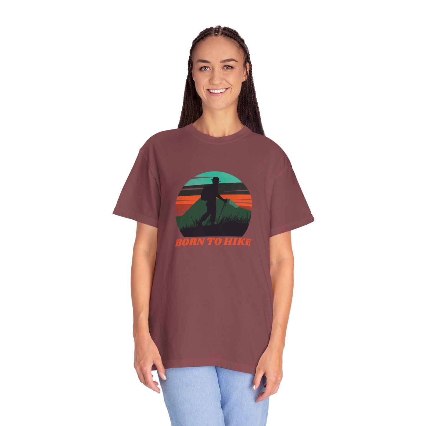 Born To Hike Unisex Garment-Dyed T-shirt