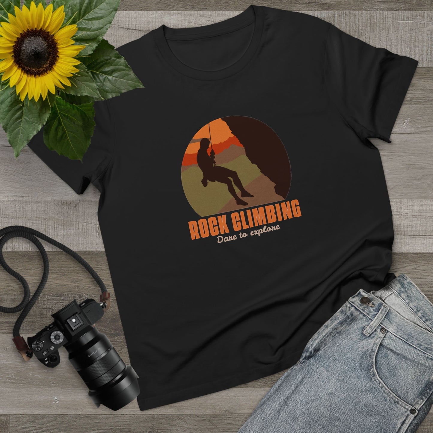 Rock Climbing Dare To Explore Women’s Maple Tee