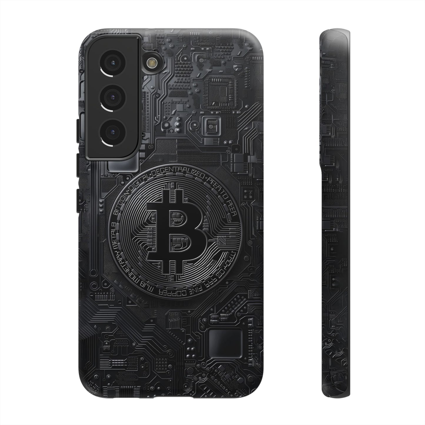 Bitcoin Samsung Tough Phone Case, Cryptocurrency Protection Cover