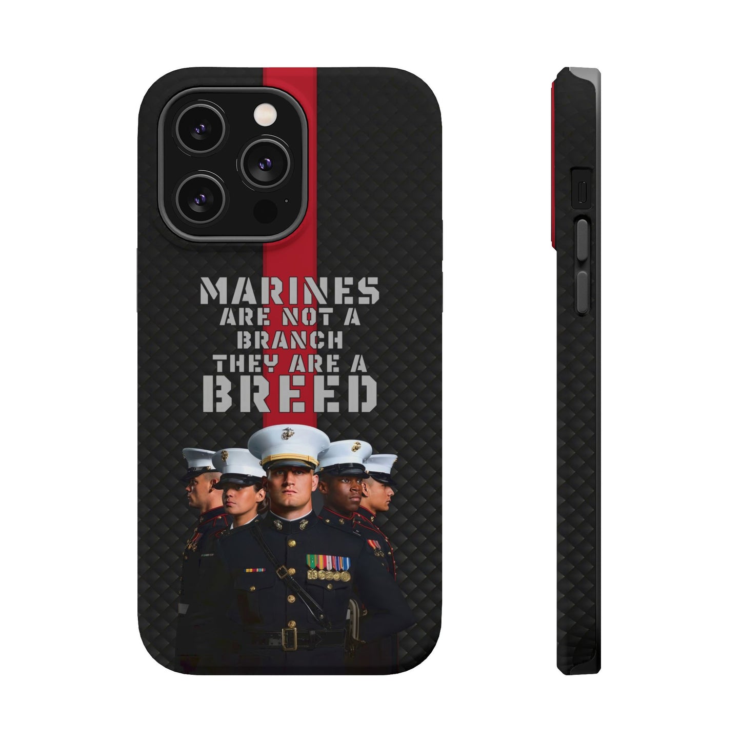 Marines Magnetic Tough Case - "Not a Branch, a Breed" Military iPhone Cover