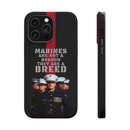 Marines Magnetic Tough Case - "Not a Branch, a Breed" Military iPhone Cover