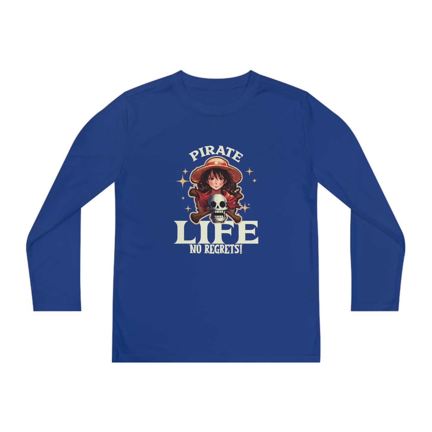 Pirate Life No Regrets Youth Long Sleeve Competitor Tee