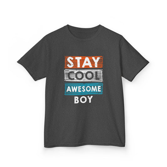 Kids Stay Cool Awesome Tee - Heavy Cotton™ T-Shirt for Boys