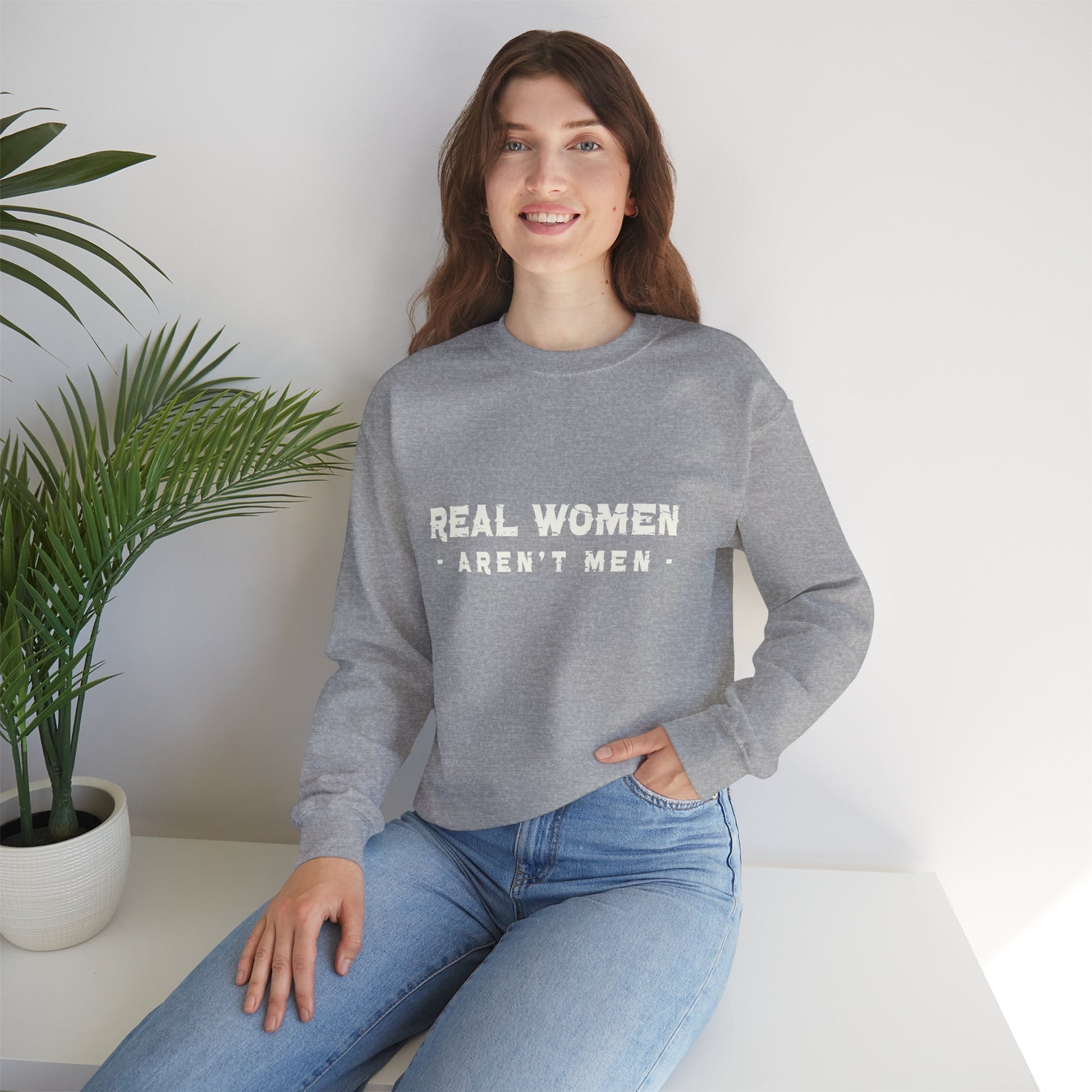 Real Women Unisex Heavy Blend™ Crewneck Sweatshirt 50% cotton and 50% polyester
