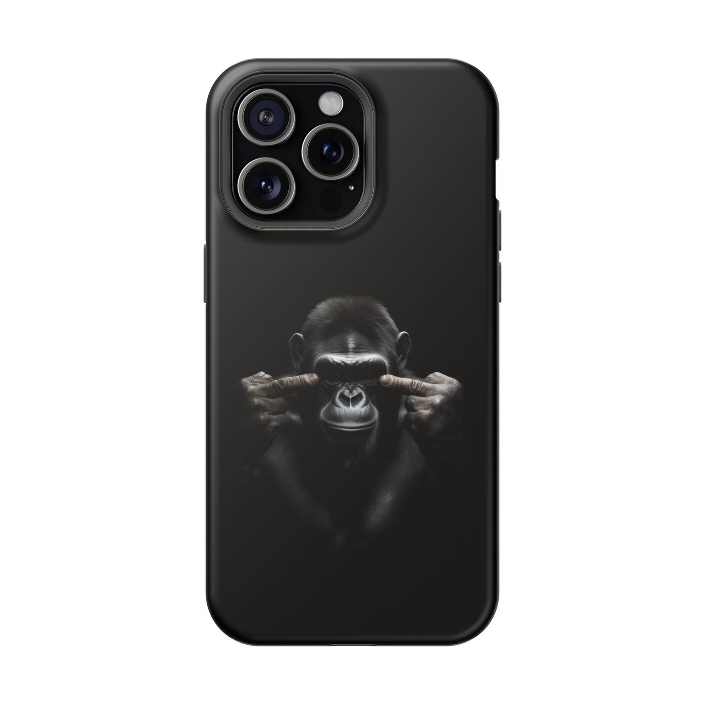 Edgy Gorilla Magnetic iPhone Case, Unique Cell Phone Cover