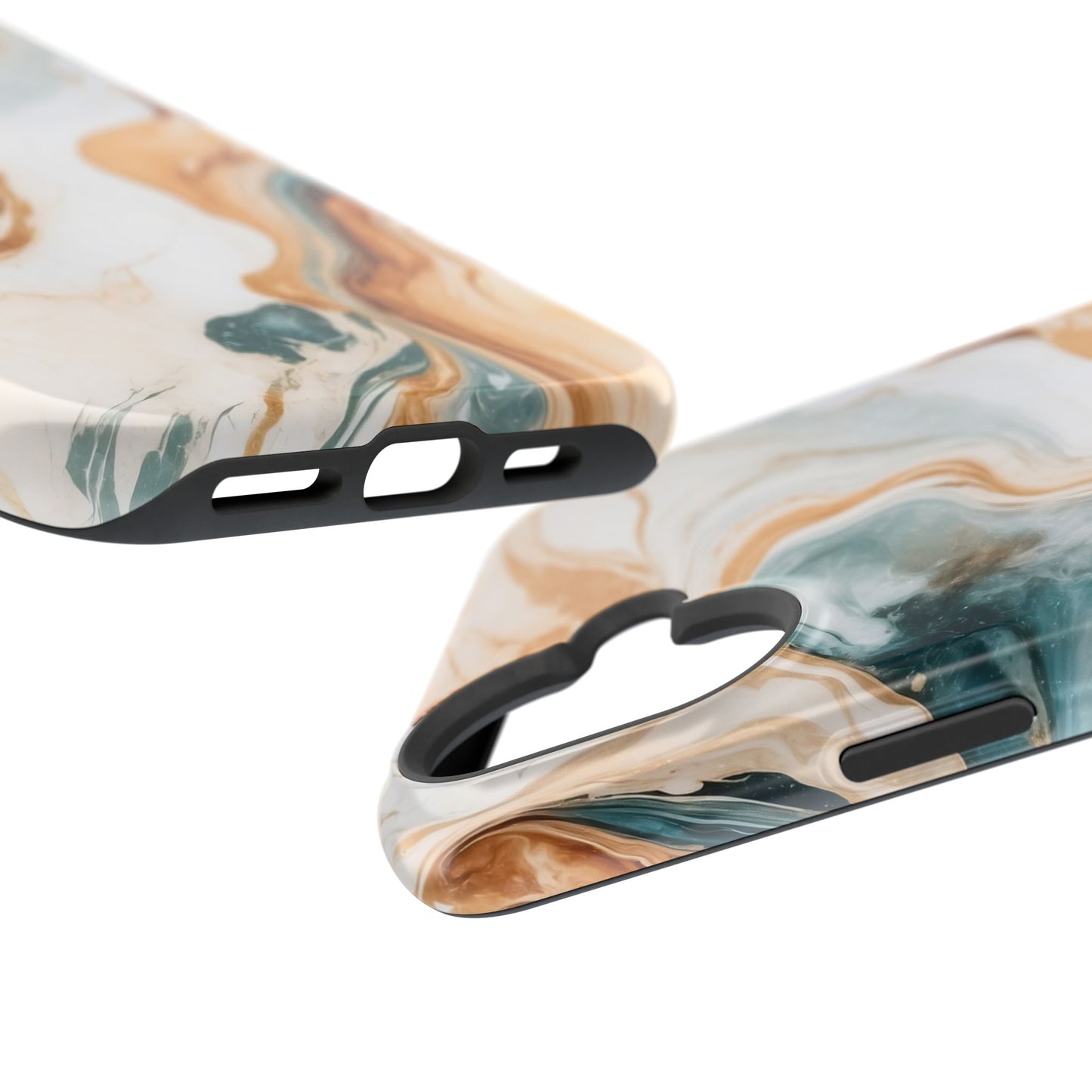 Stylish Magnetic Phone Cases, Abstract Marble Design for Everyday Use