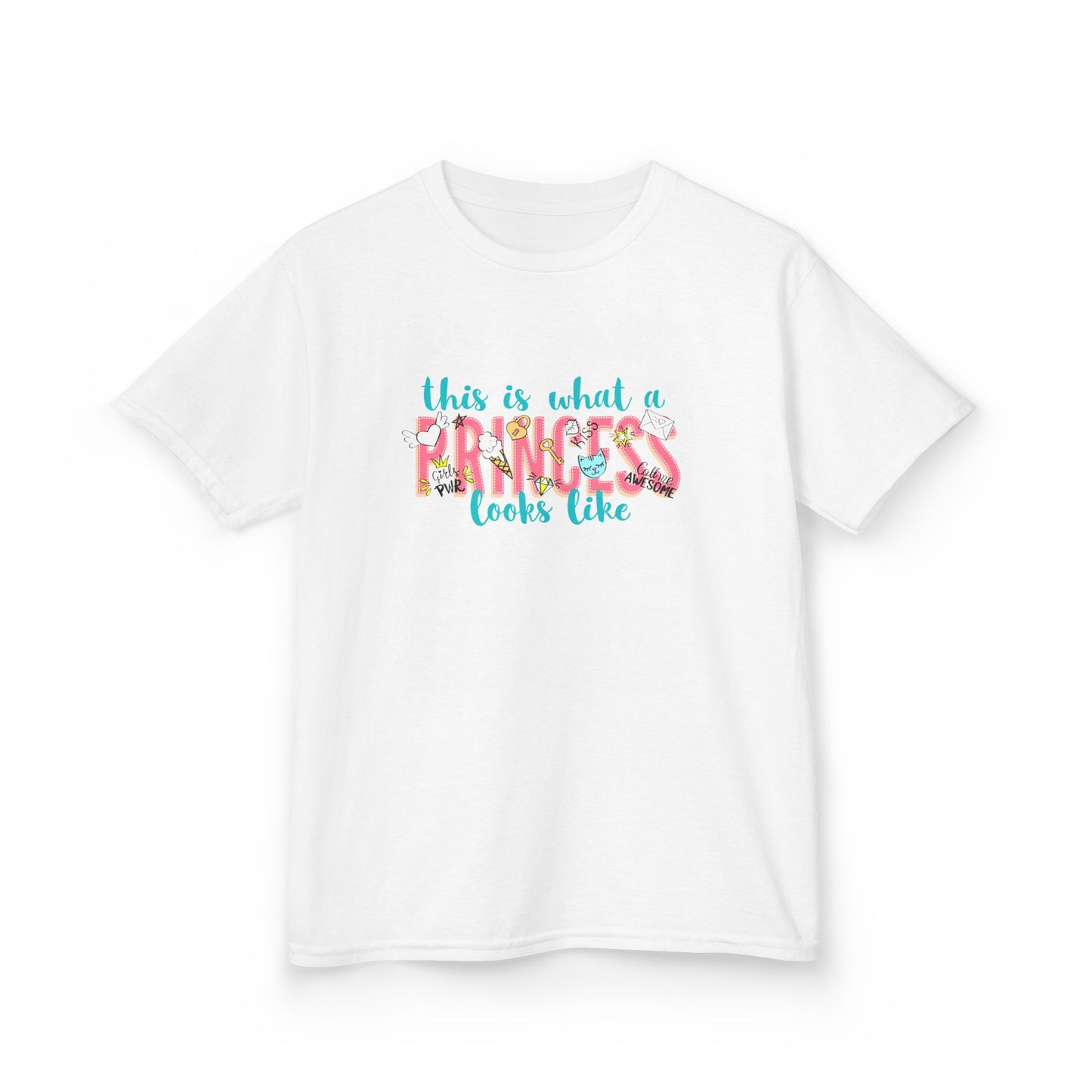This Is What A Princess Looks Like Kids Heavy Cotton Tee