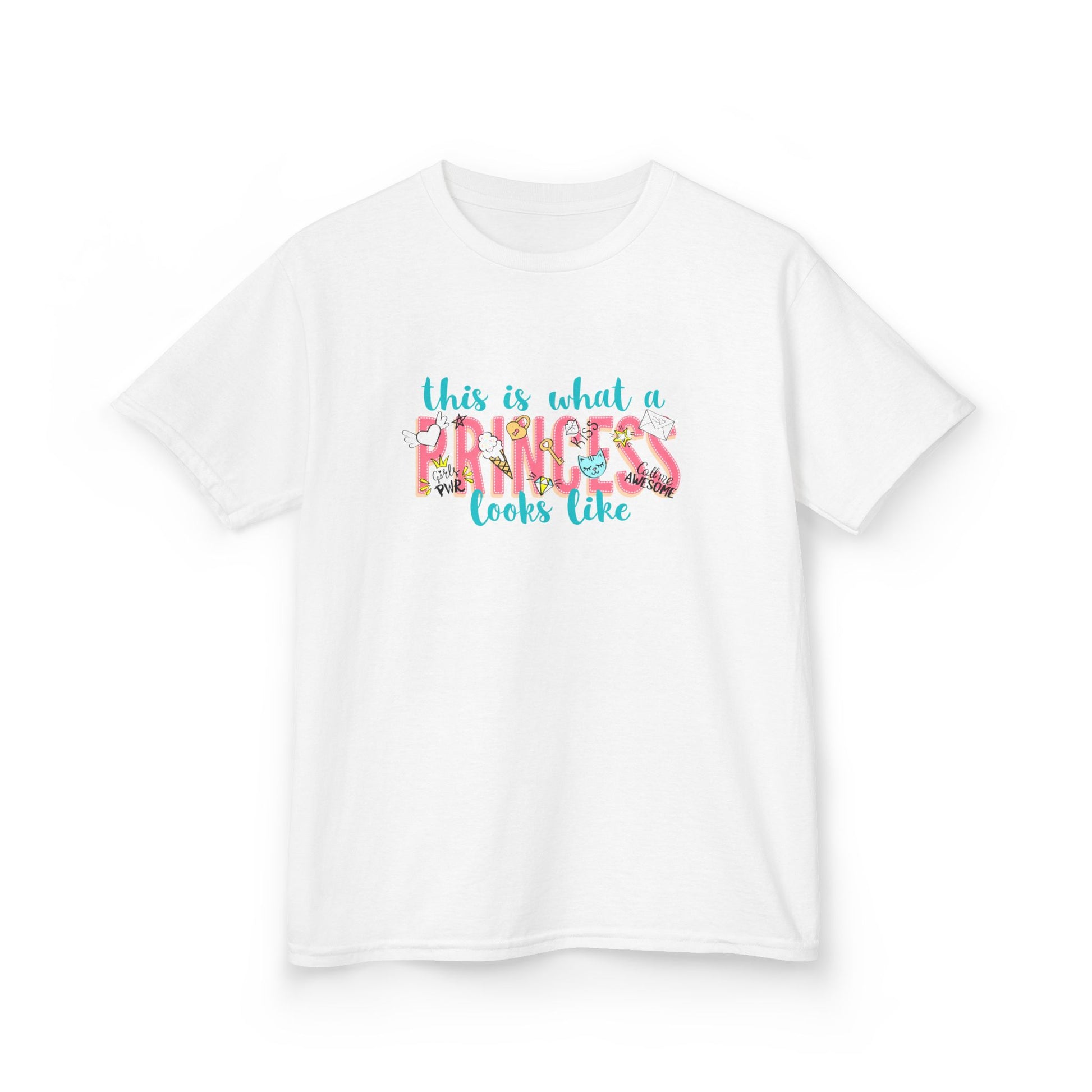 This Is What A Princess Looks Like Kids Heavy Cotton Tee