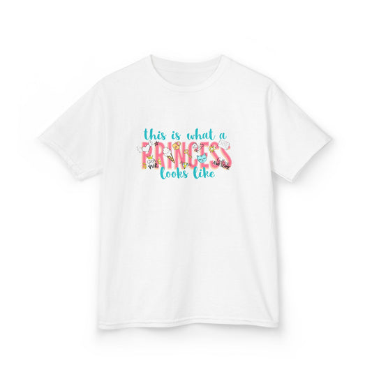 This Is What A Princess Looks Like Kids Heavy Cotton Tee